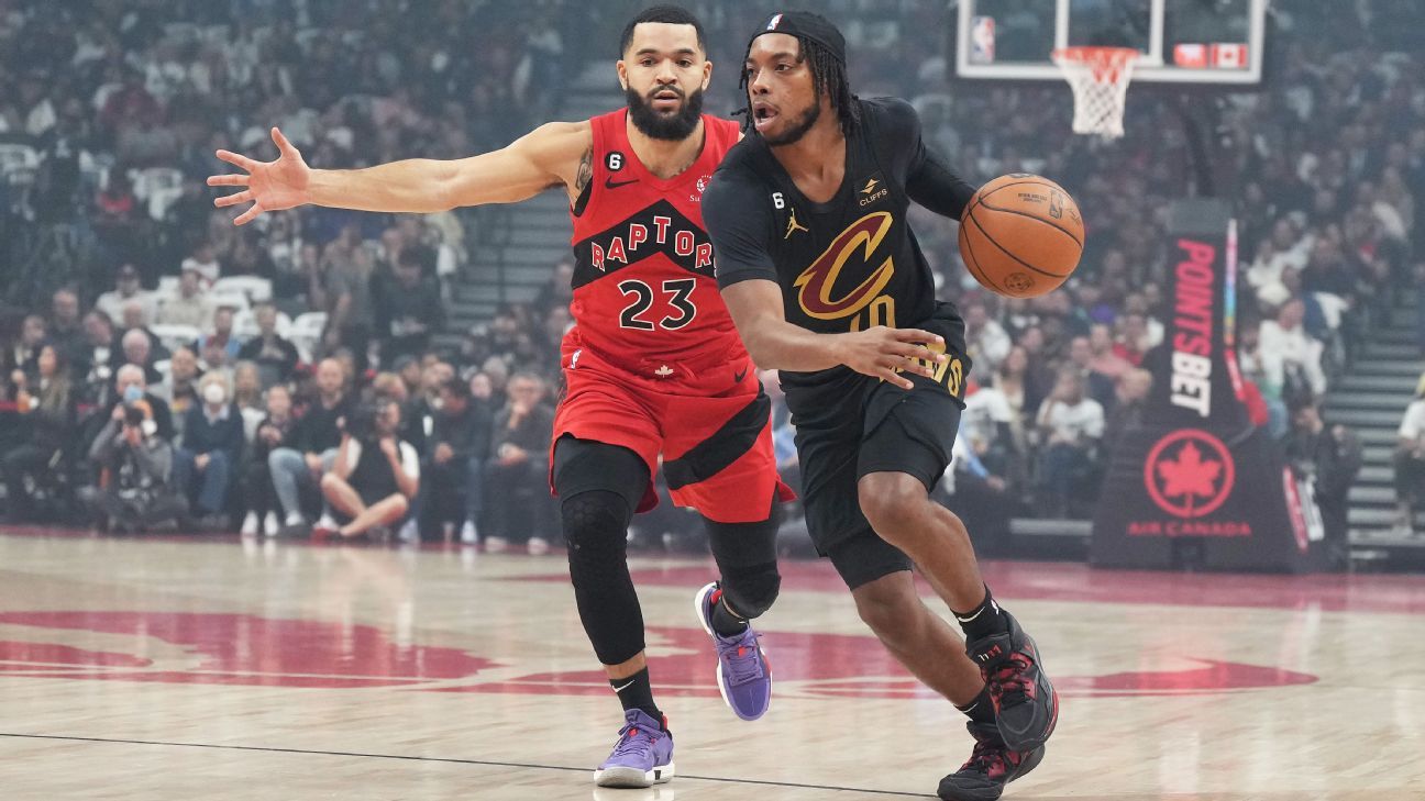 NBA - 加兰因眼伤退出骑士队的首场比赛